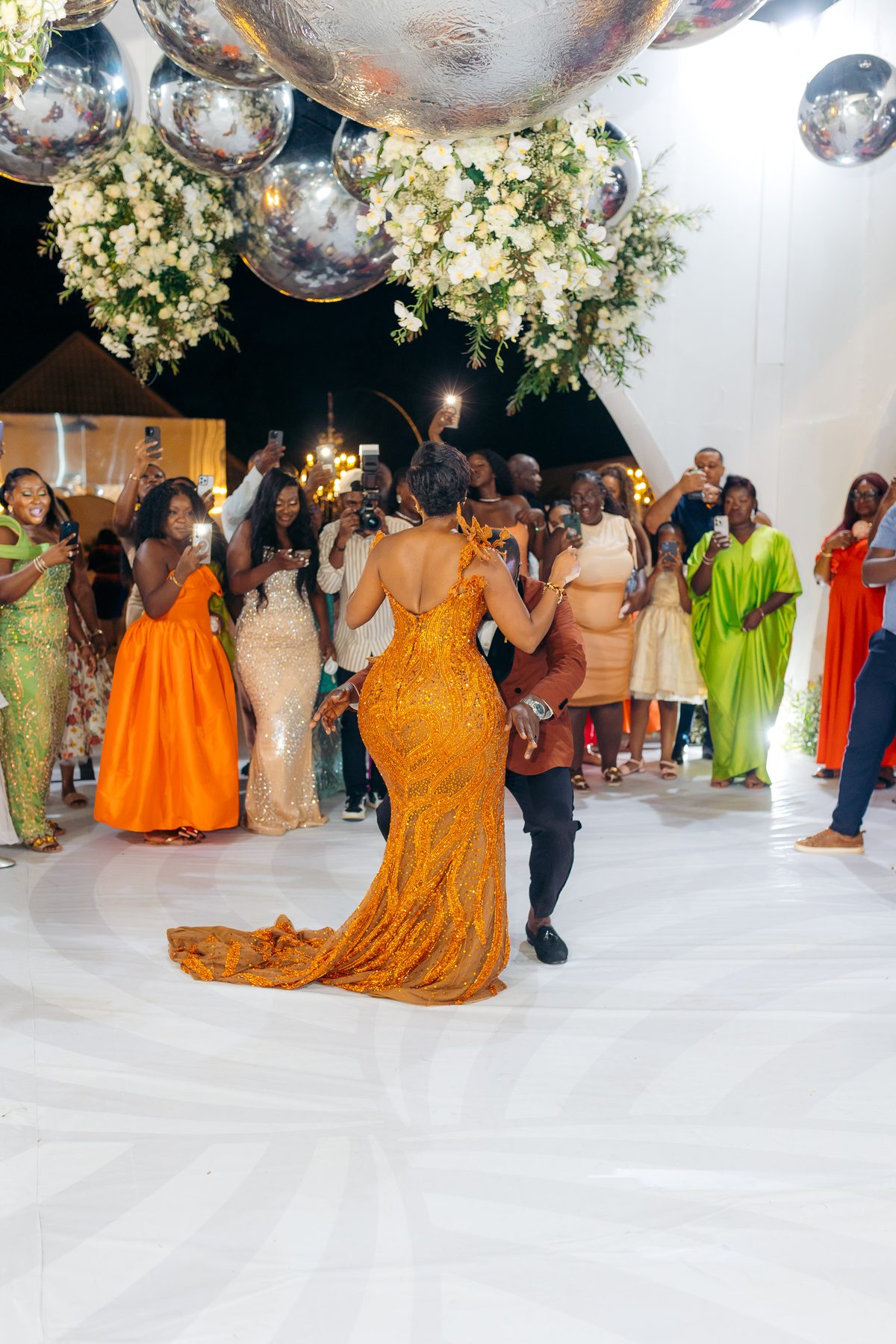 Anthony & Irene wedding at White Sands Resort, Dar es Salaam, by Kevins Events — dancing among the guests