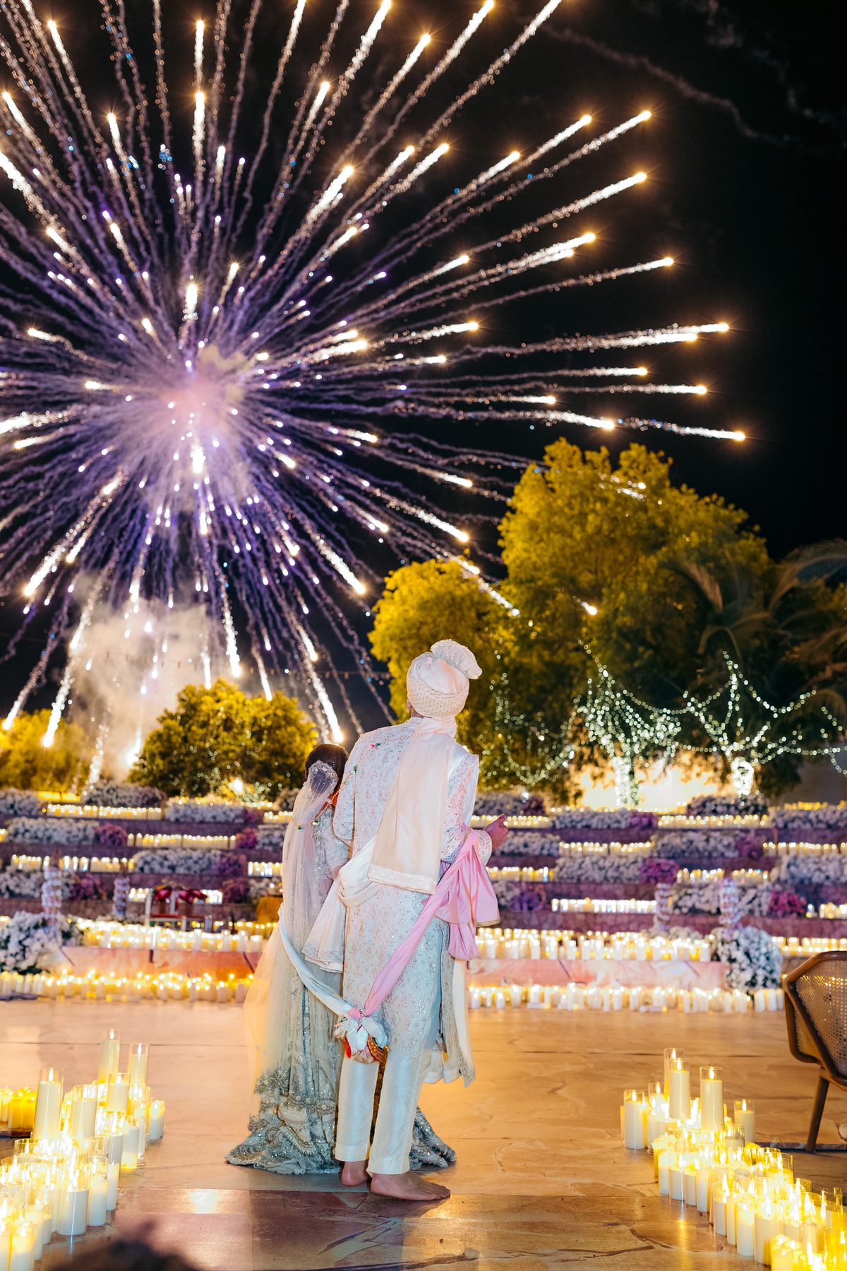 Sonia & Miraj wedding in Zanzibar — fireworks finale — by Kevins Events