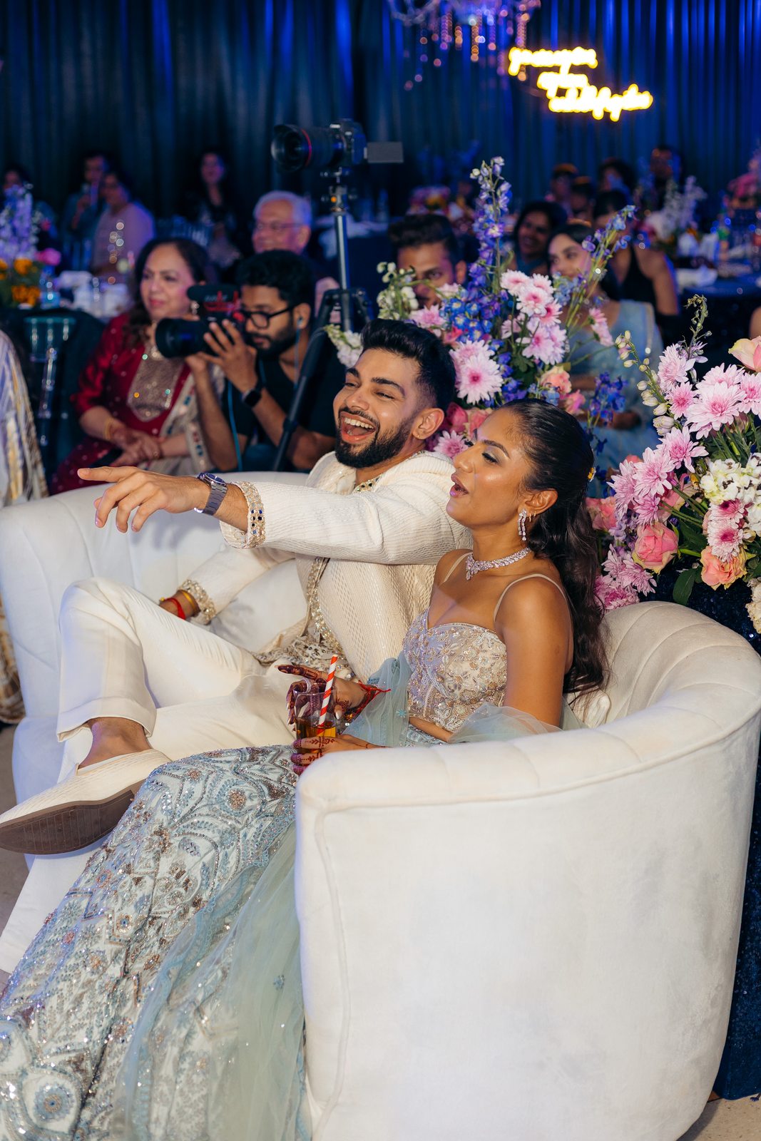 Sonia & Miraj — an intimate moment at their Indian wedding in Zanzibar, by Kevins Events