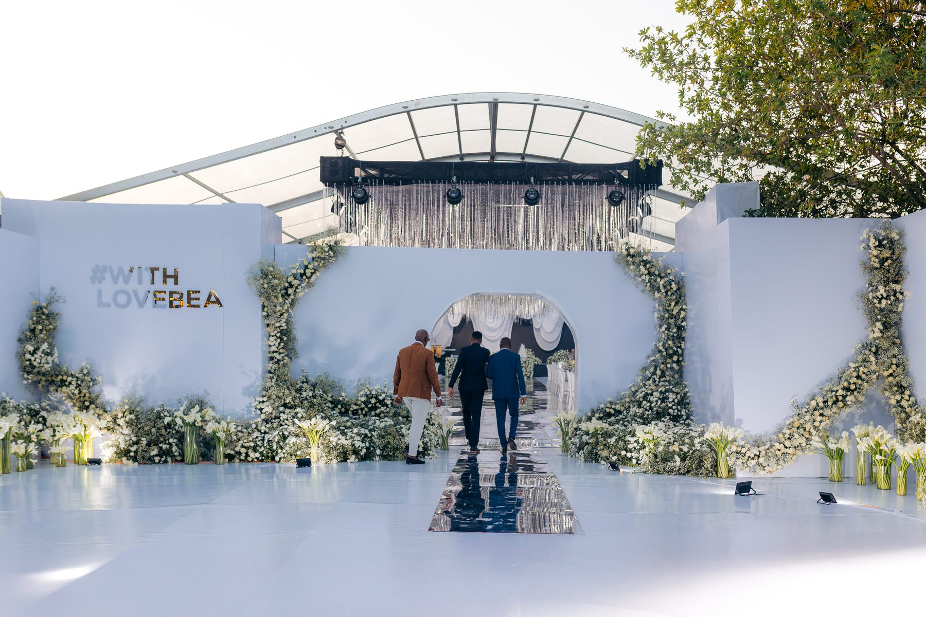 With Love, Bea — Beatrice's celebration at Kili Seasons, Arusha, by Kevins Events — the arrival archway
