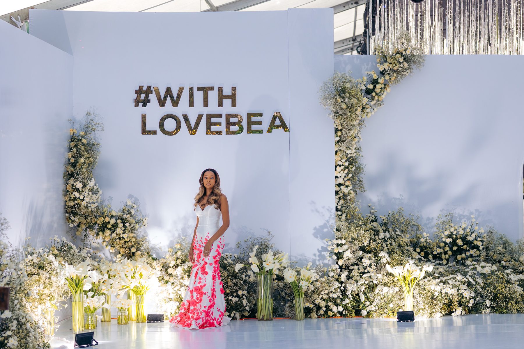 With Love, Bea — Beatrice at the signature wall at Kili Seasons, Arusha, by Kevins Events