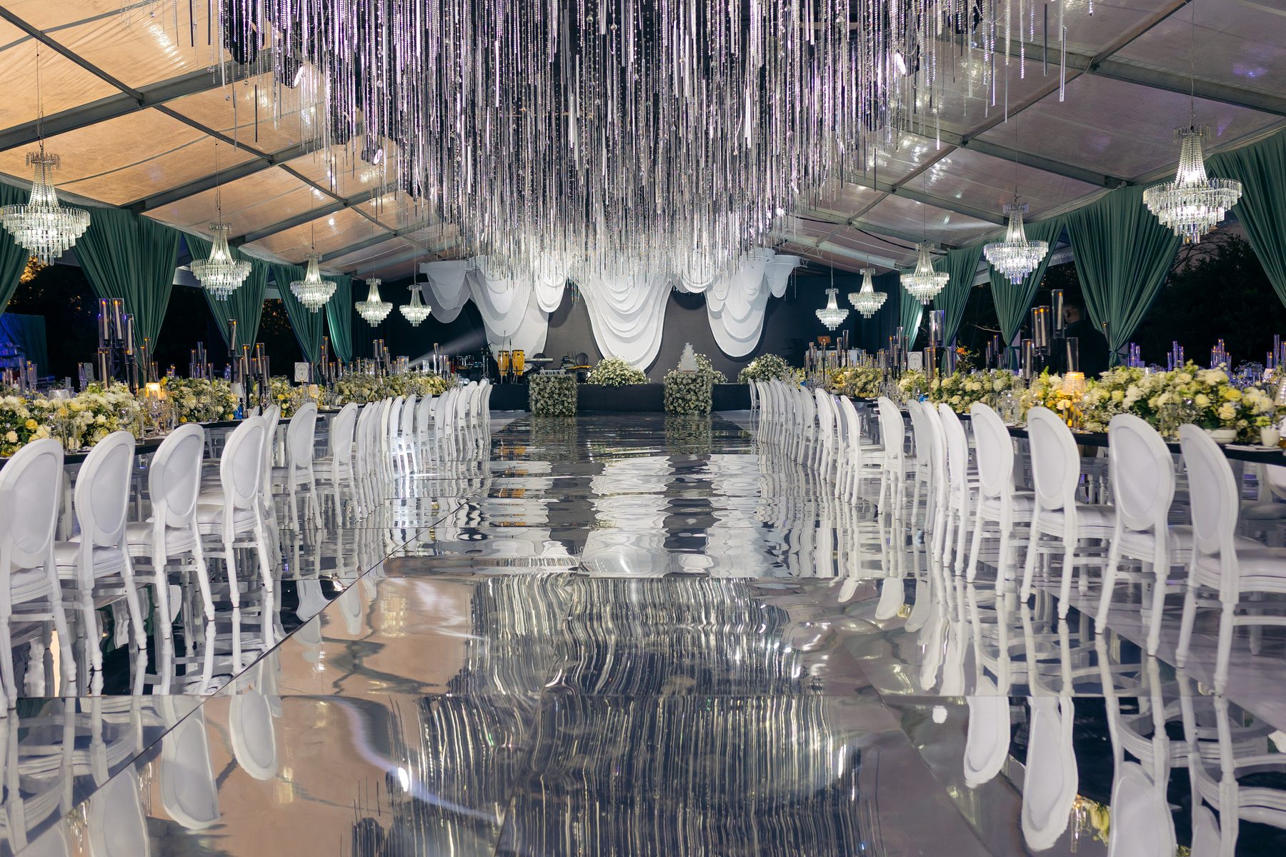 With Love, Bea — Beatrice's celebration at Kili Seasons, Arusha, by Kevins Events — the mirrored aisle and reception