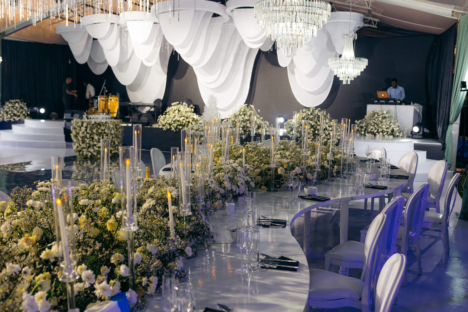 With Love, Bea — Beatrice's celebration at Kili Seasons, Arusha, by Kevins Events — candlelit reception and florals